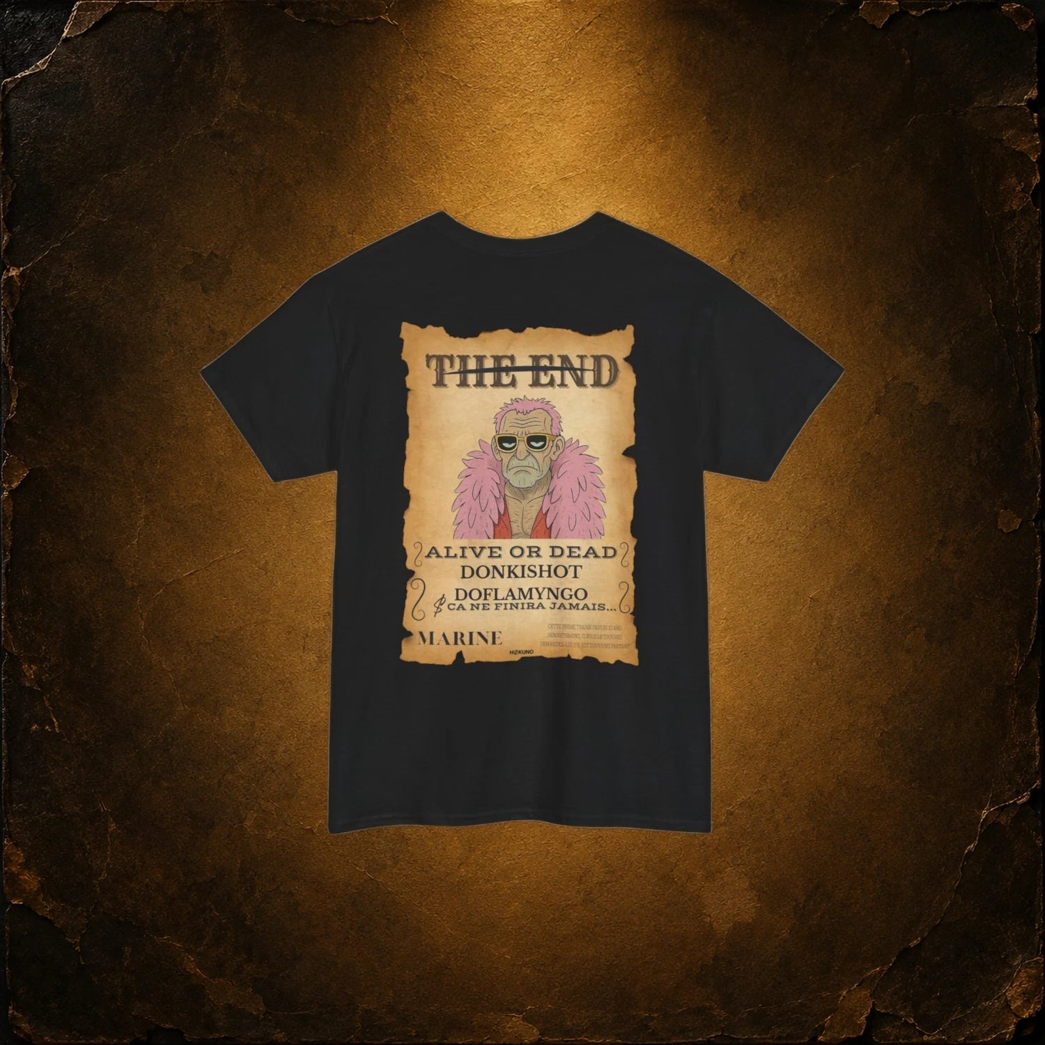 Doflamyngo • Wanted Poster Black Tee