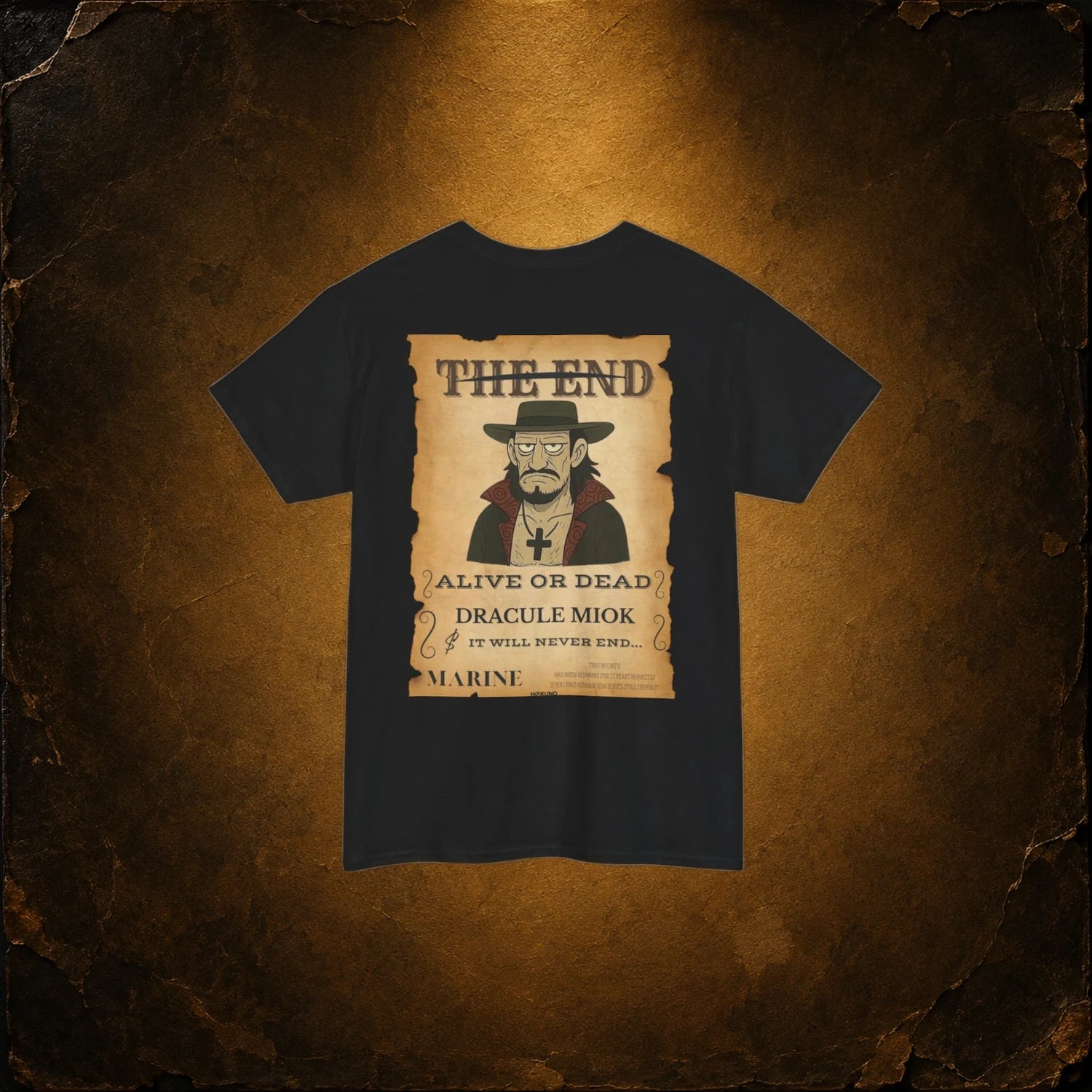 Dracule Miok • Wanted Poster Black Tee