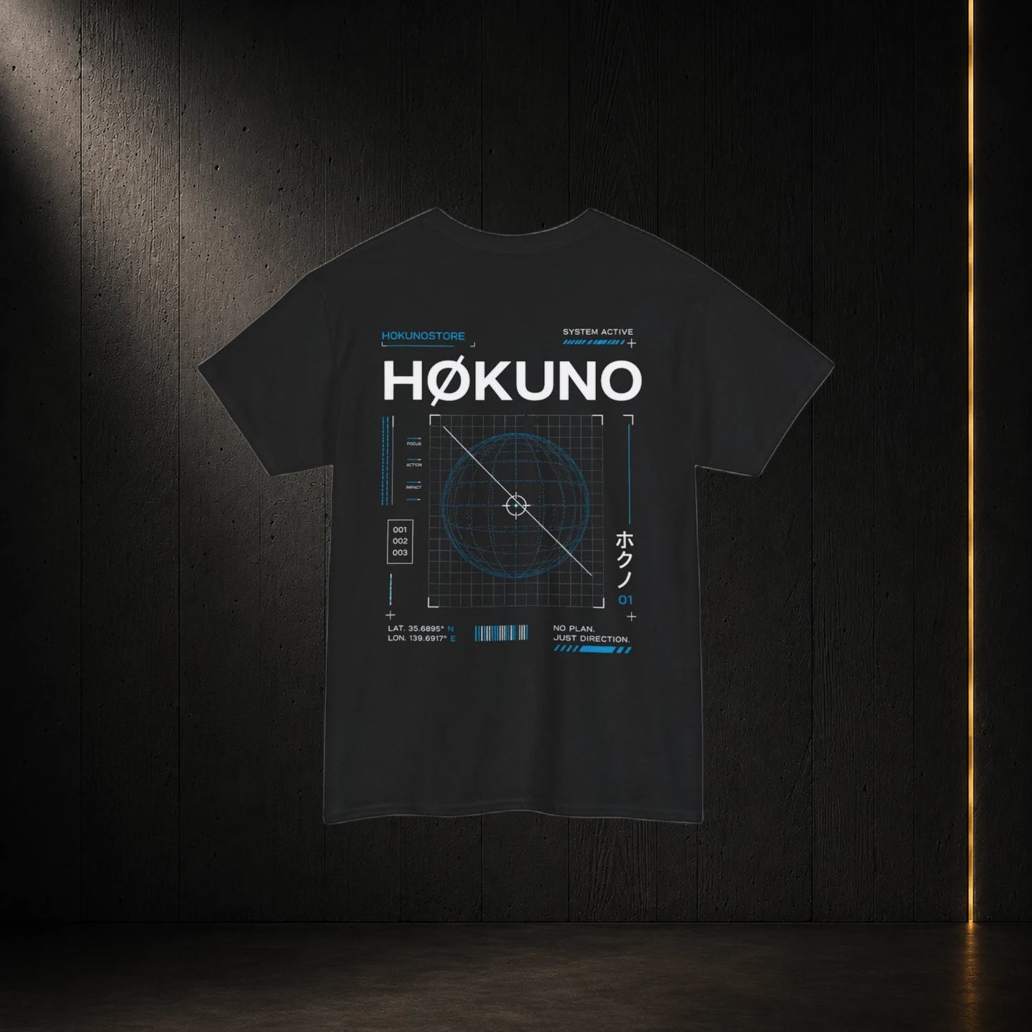 Hokuno Target HKN Design Black Tee