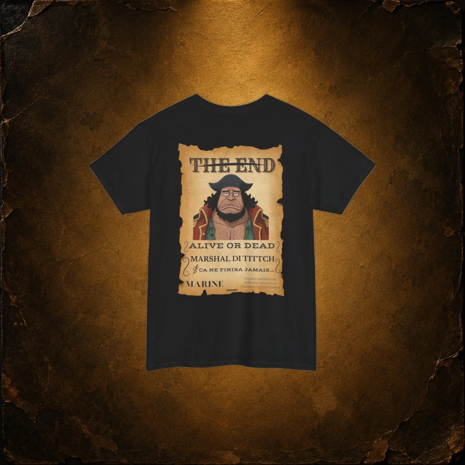 Marshal Di Tittch • Wanted Poster Black Tee