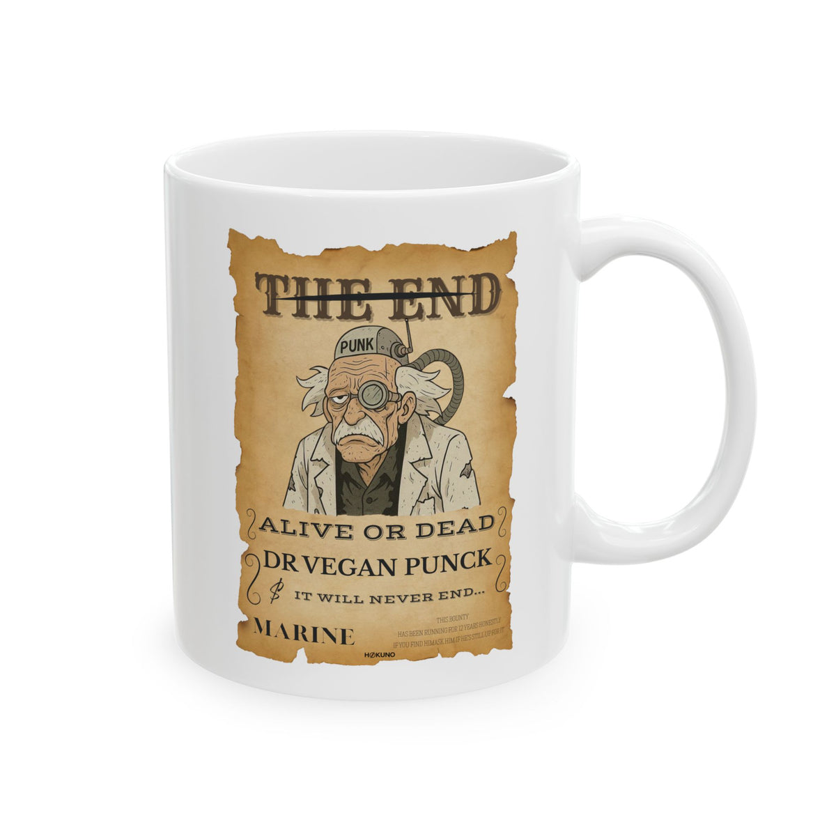 Dr Vegan Punck • Wanted Poster Mug — vue 5