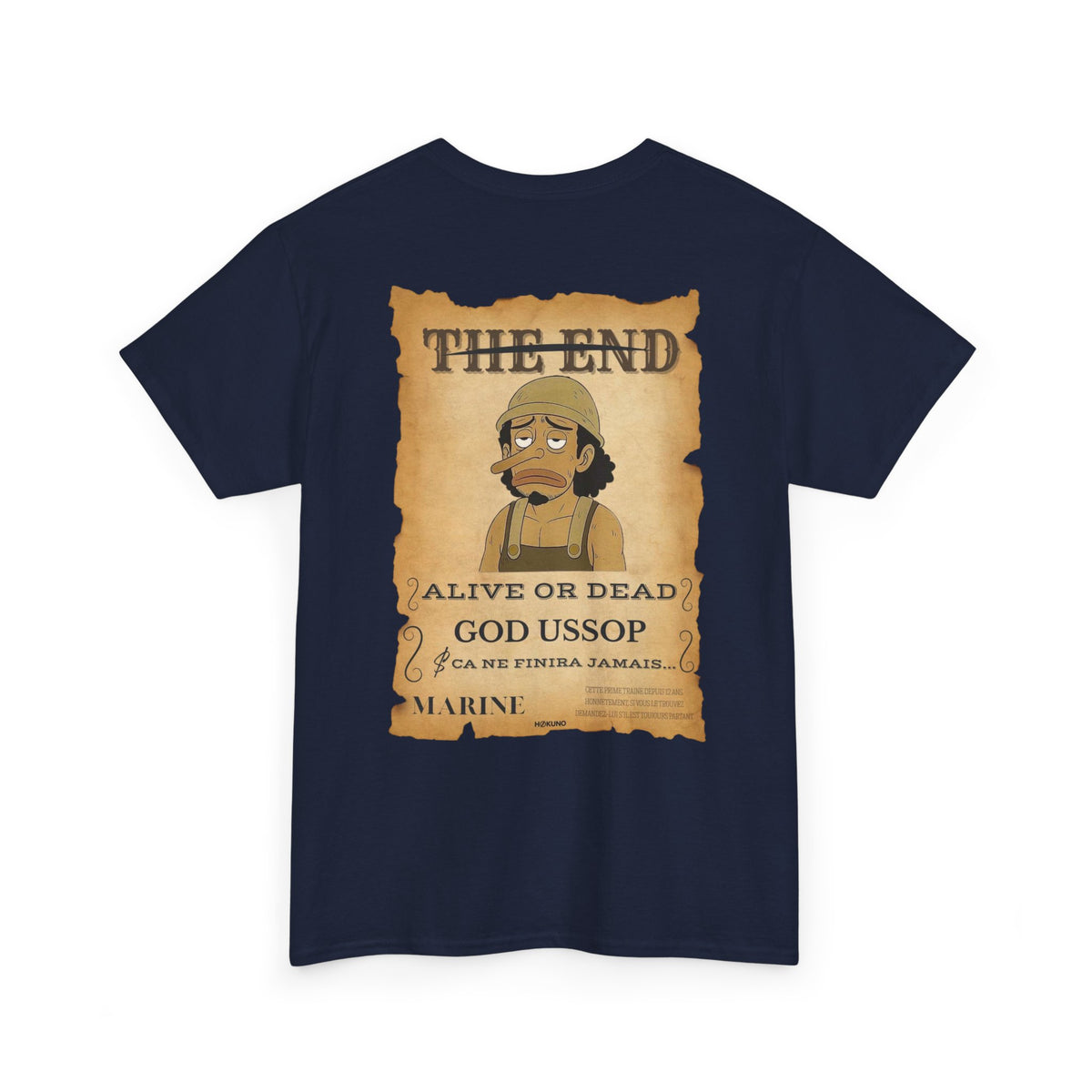 God Ussop • Wanted Poster Black Tee — vue 5