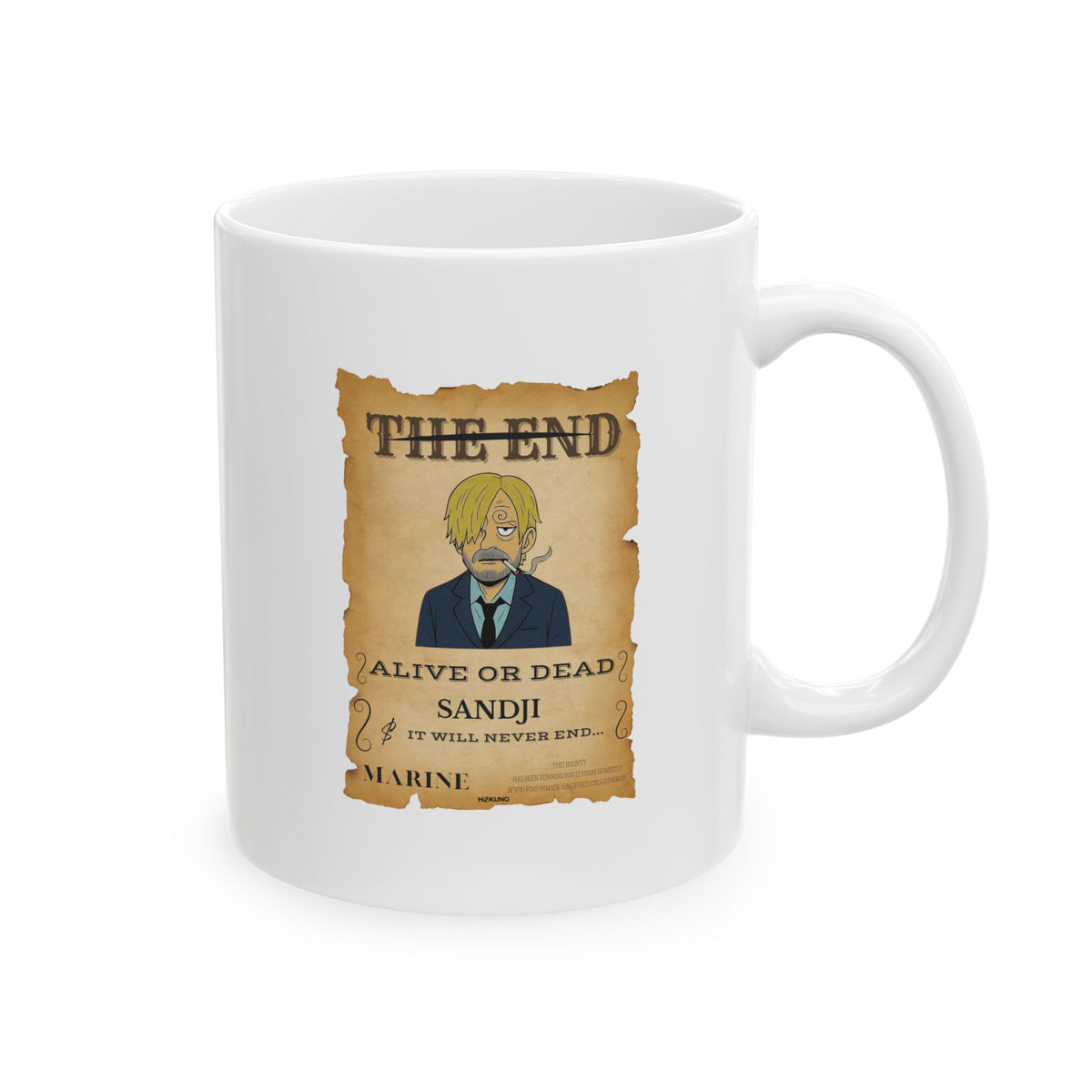 Sandji • Wanted Poster Mug — vue 5
