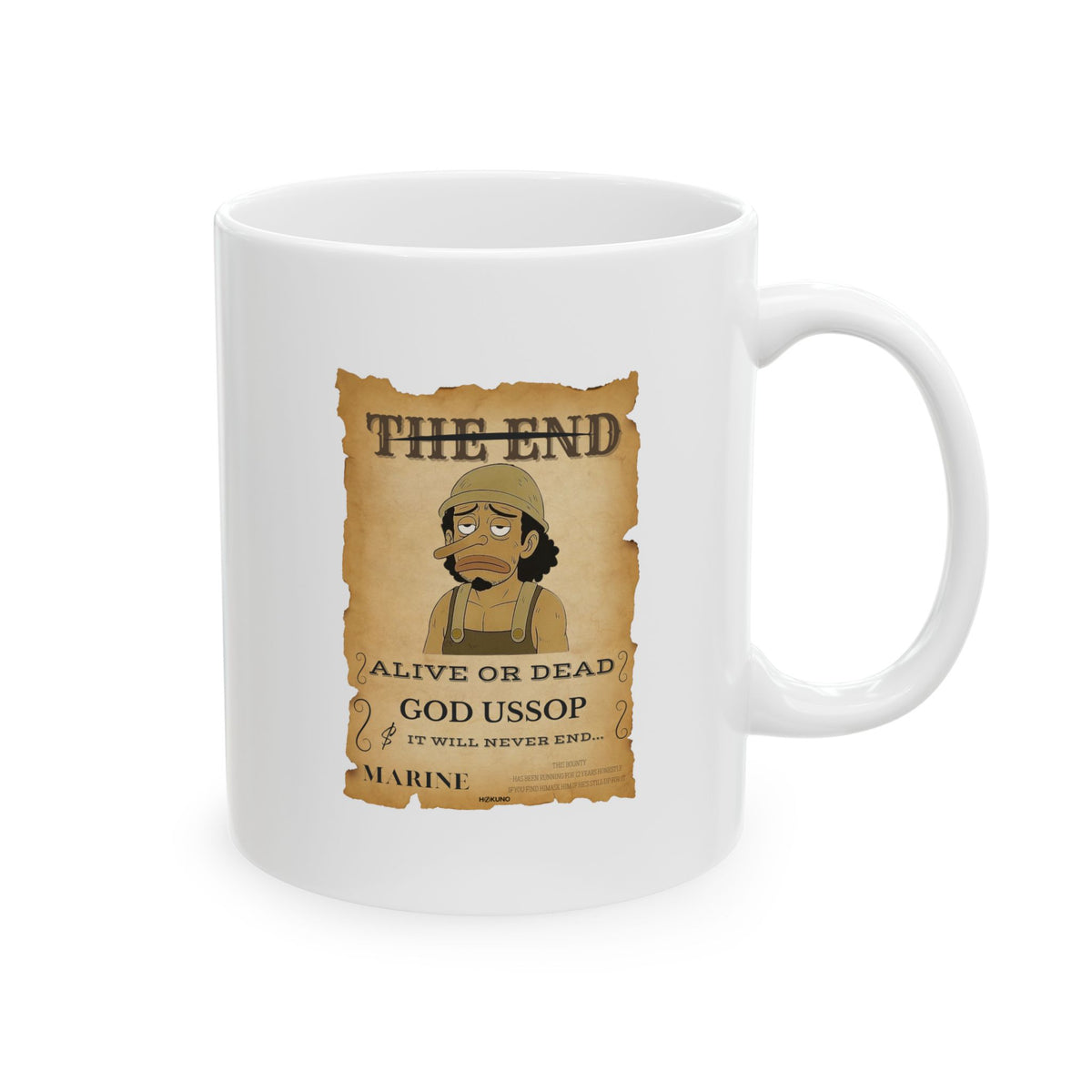 God Ussop • Wanted Poster Mug — vue 5