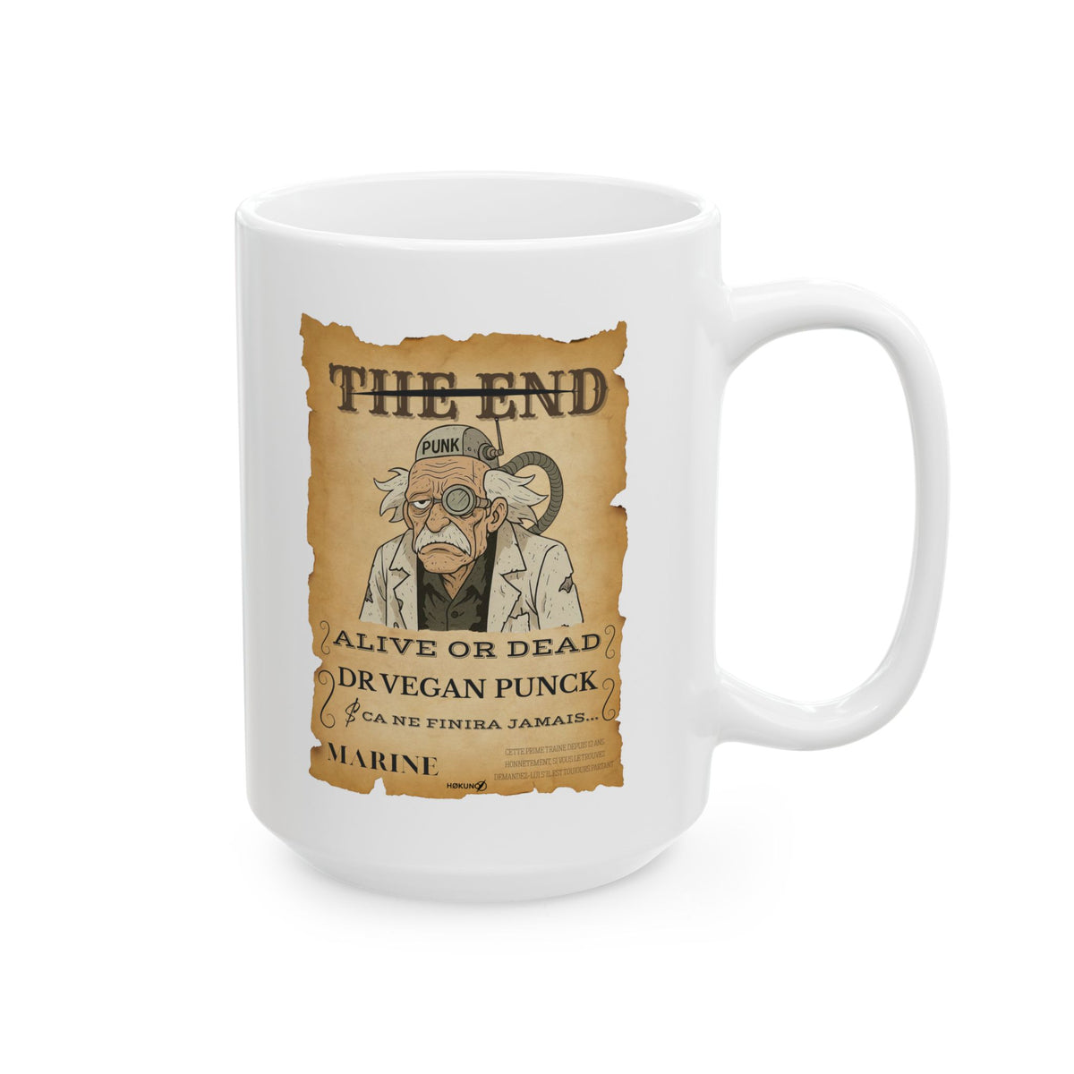 Dr Vegan Punck • Wanted Poster Mug — vue 8