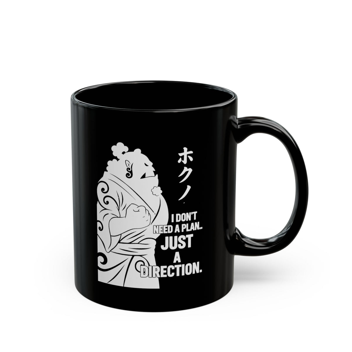 Jinbe • Direction Black Mug — vue 3
