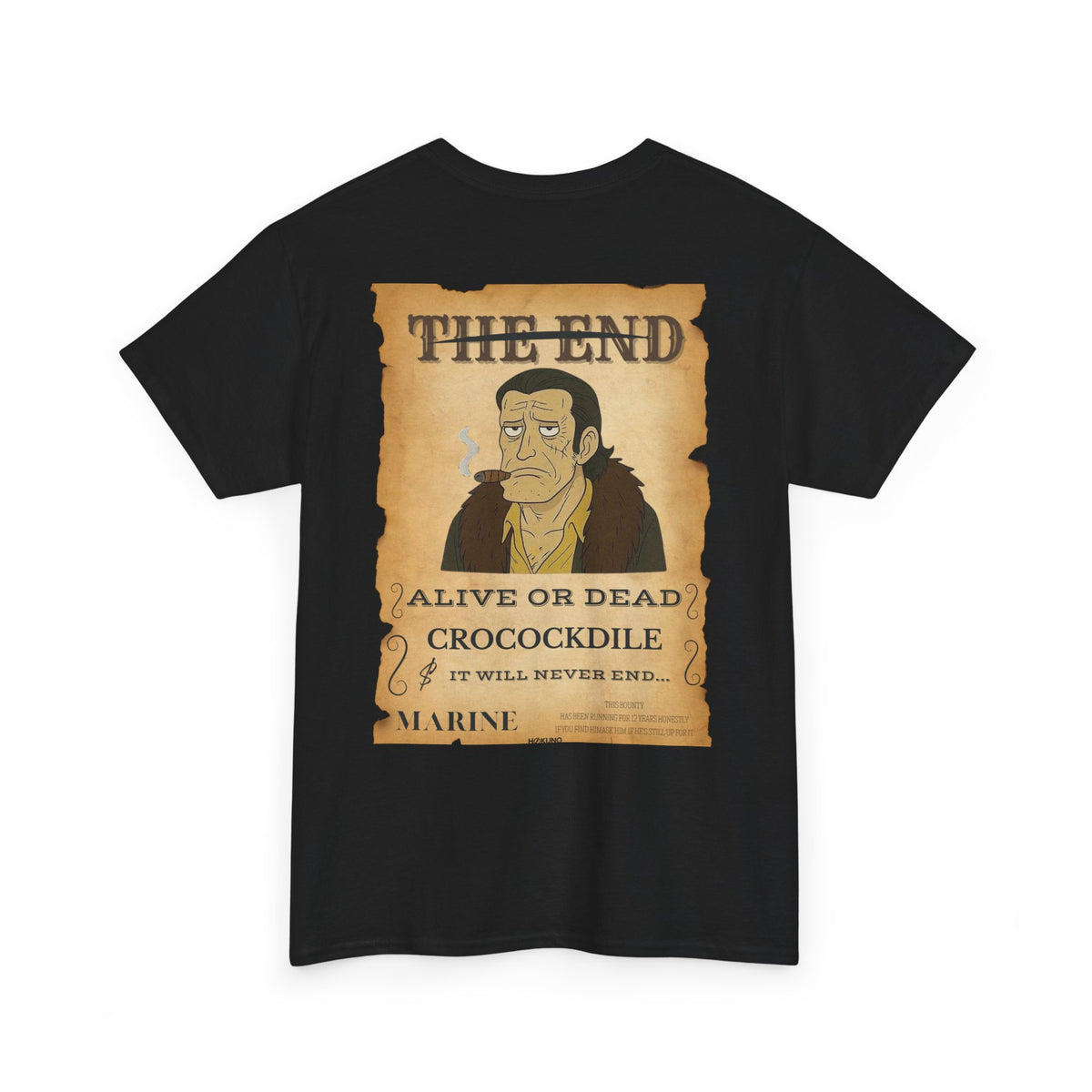 Crocockdile • Wanted Poster Black Tee — vue 2