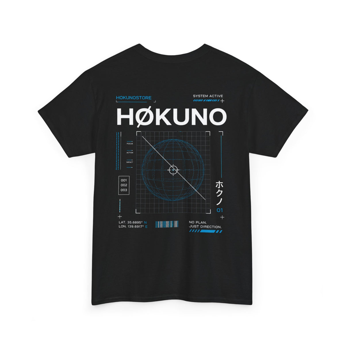 Hokuno Target HKN Design Black Tee — vue 2