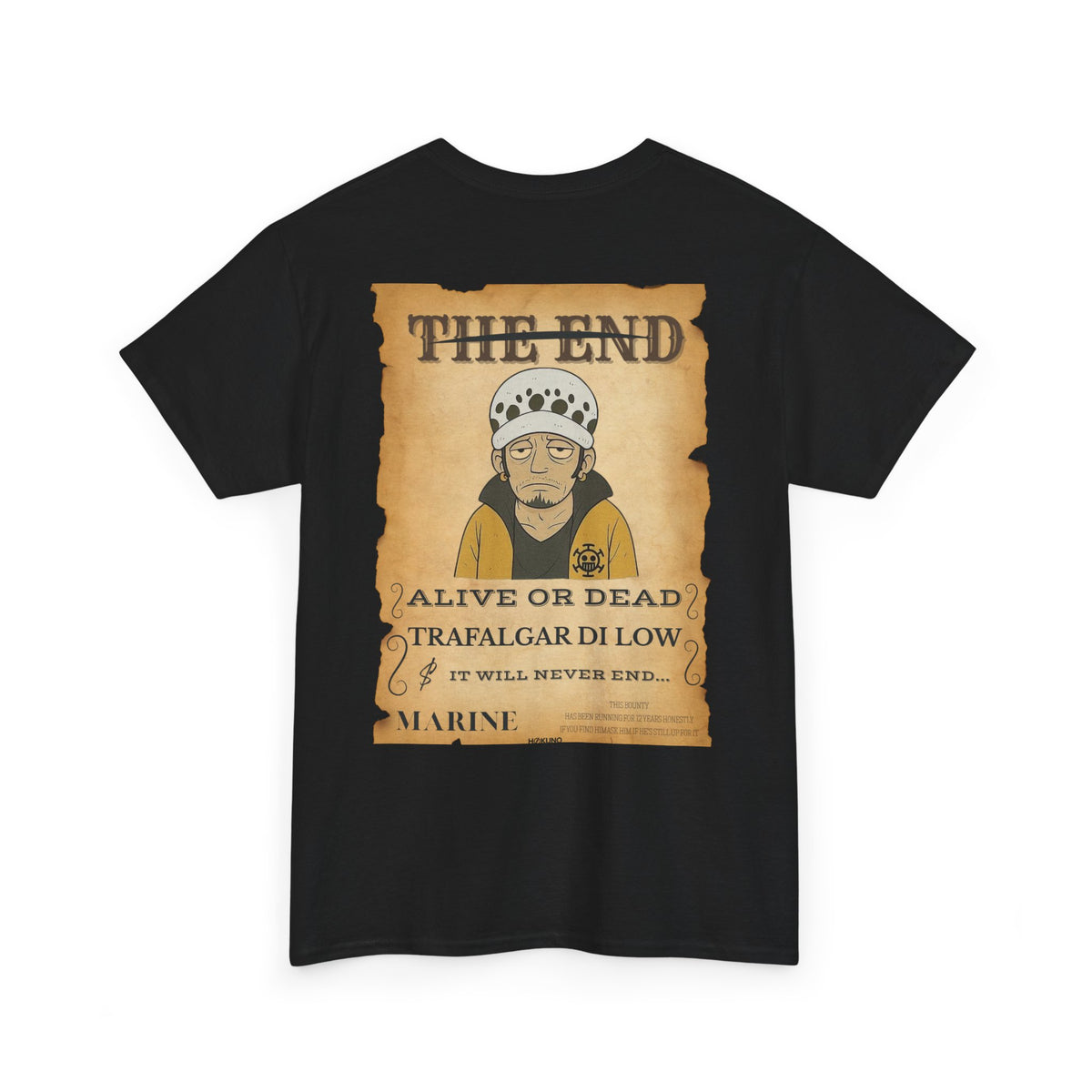 Trafalgar Di Low • Wanted Poster Black Tee — vue 2