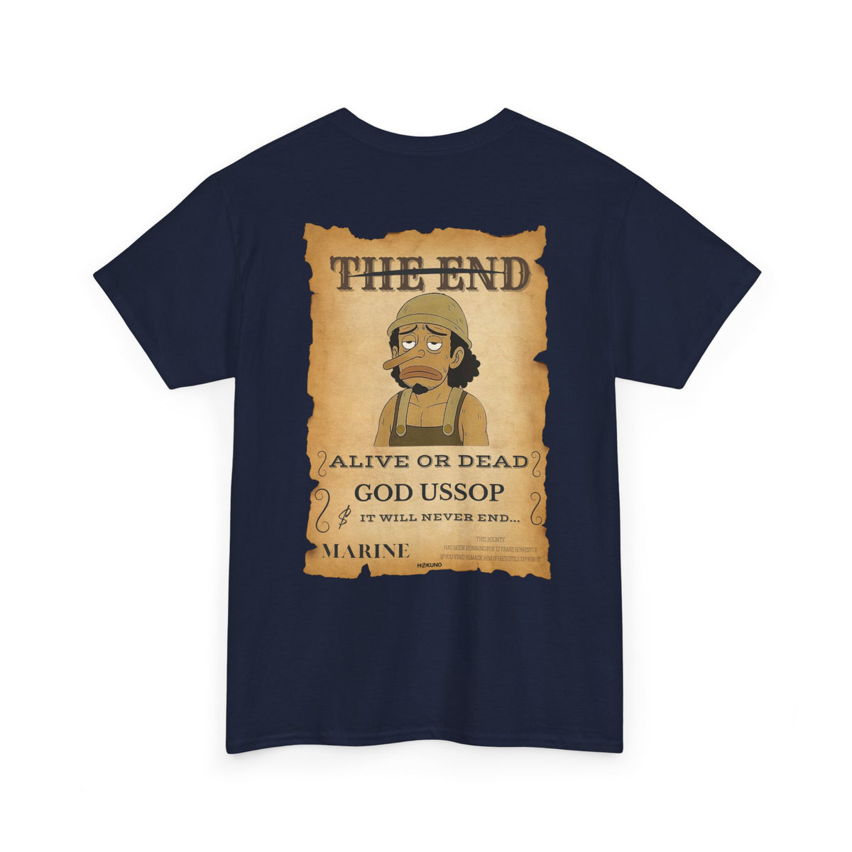 God Ussop • Wanted Poster Black Tee — vue 5