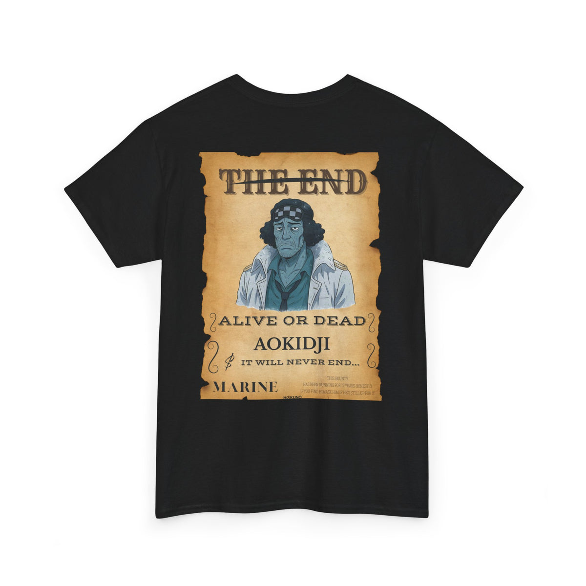 Aokidji • Wanted Poster Black Tee — vue 2