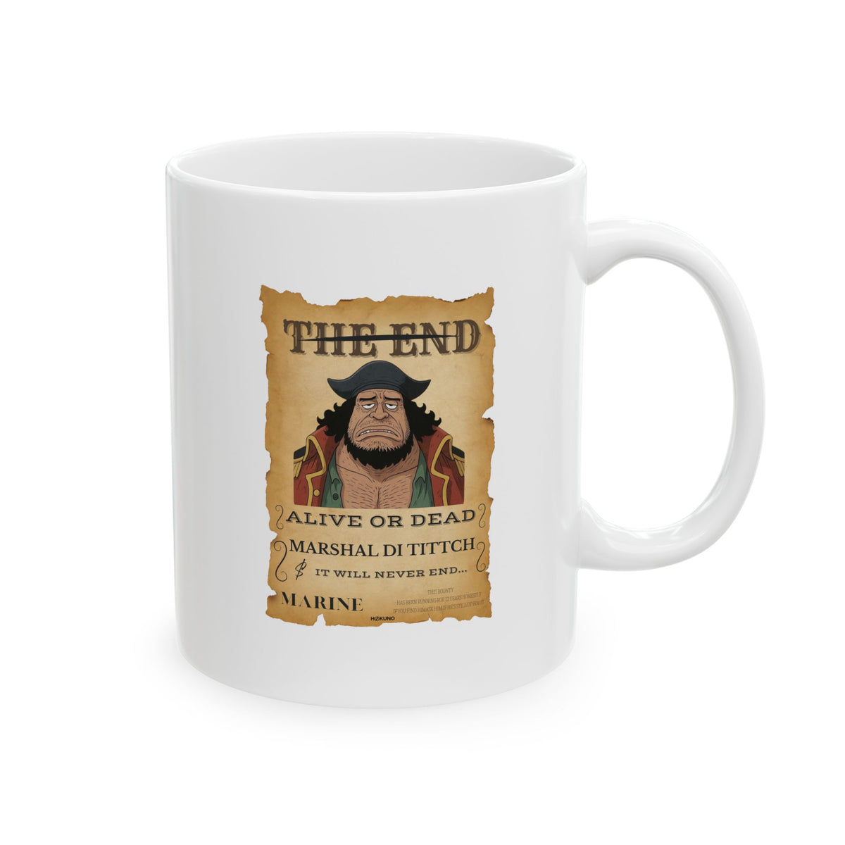 Marshal Di Tittch • Wanted Poster Mug — vue 5