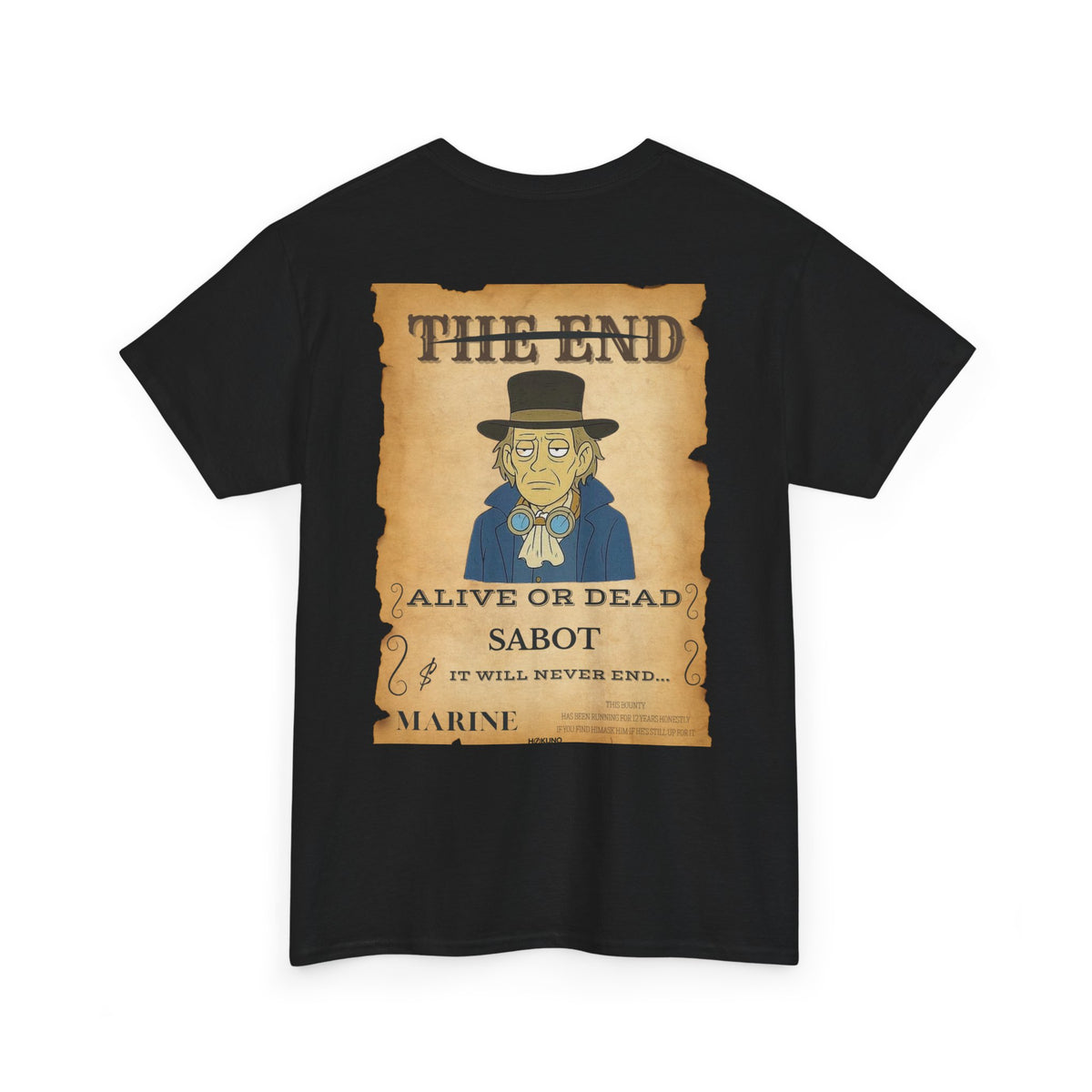 Sabot • Wanted Poster Black Tee — vue 2