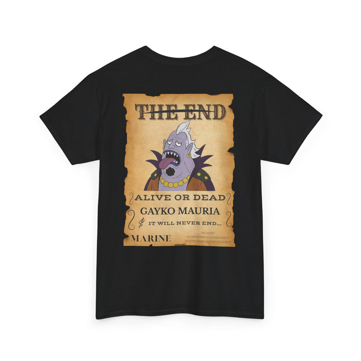 Gayko Mauria • Wanted Poster Black Tee — vue 2