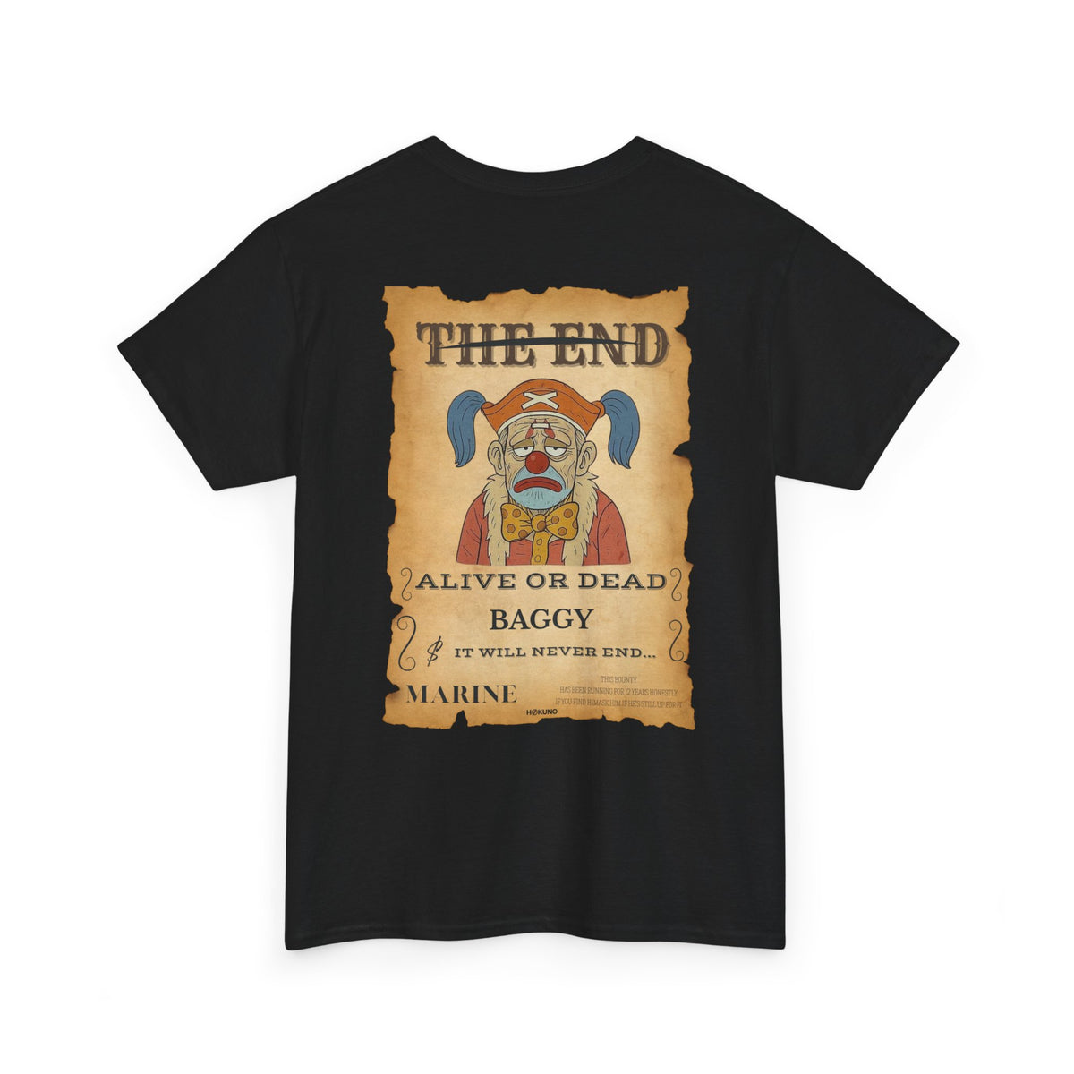 Baggy • Wanted Poster Black Tee — vue 1