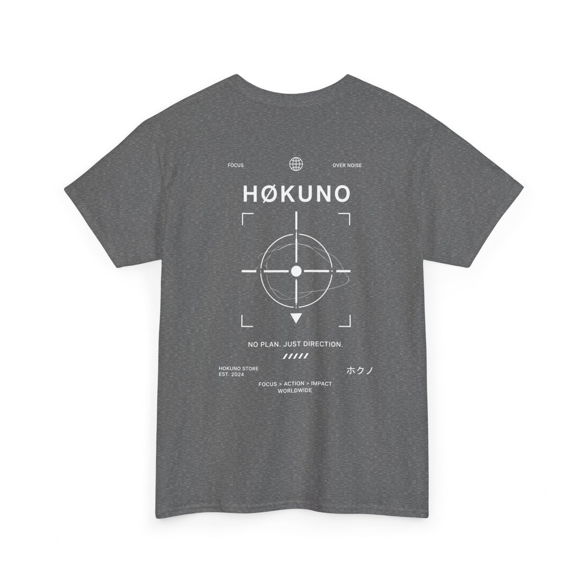 Hokuno Target Design Black Tee — vue 5