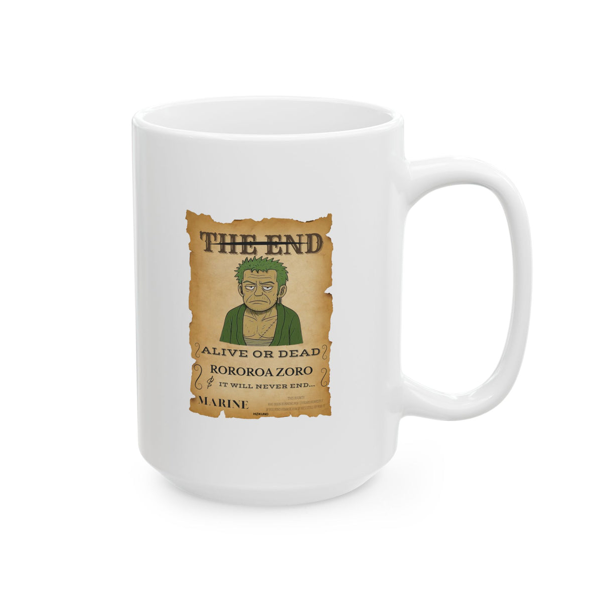 Rororoa Zoro • Wanted Poster Mug — vue 8