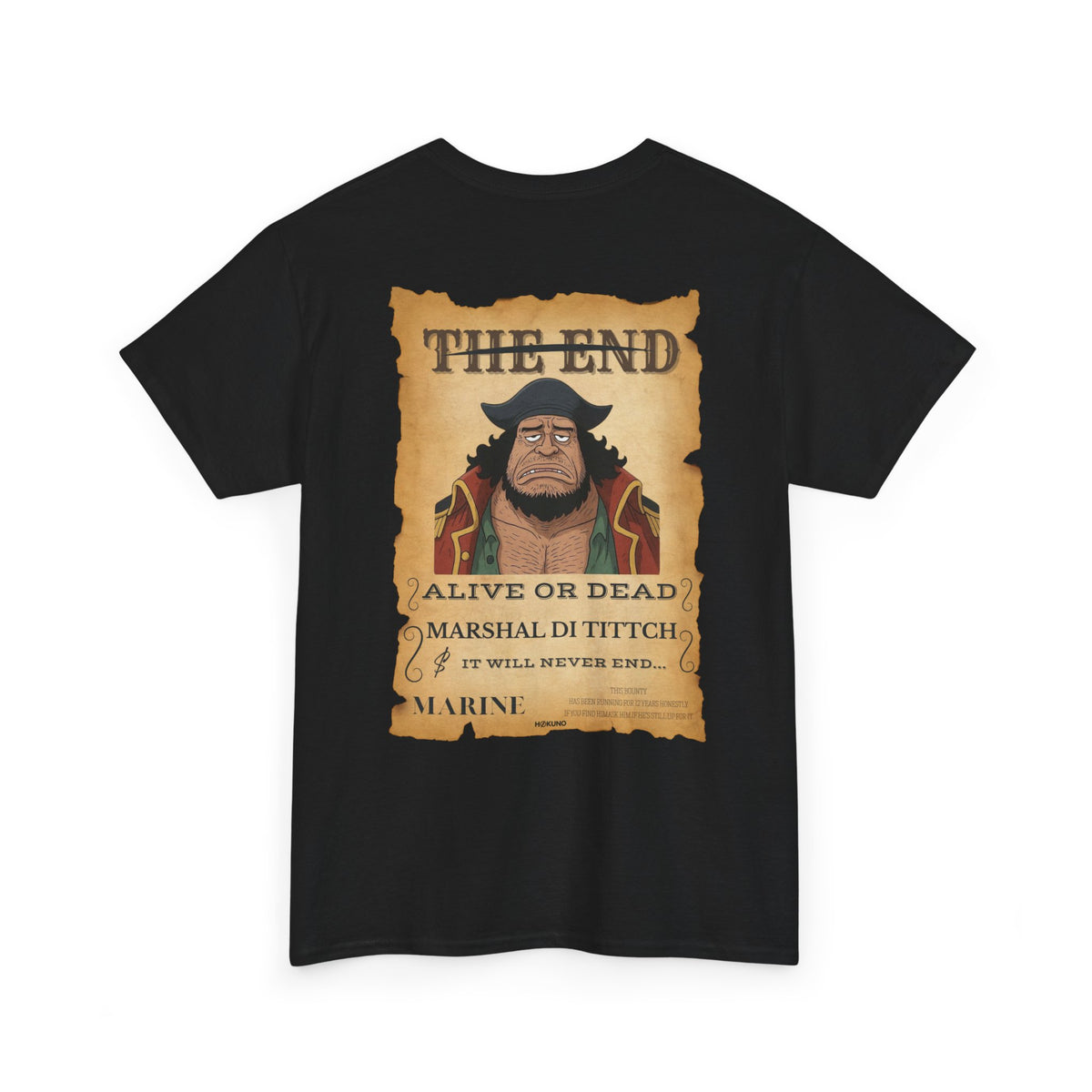 Marshal Di Tittch • Wanted Poster Black Tee — vue 2