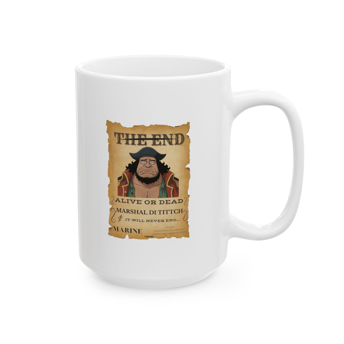 Marshal Di Tittch • Wanted Poster Mug — vue 8