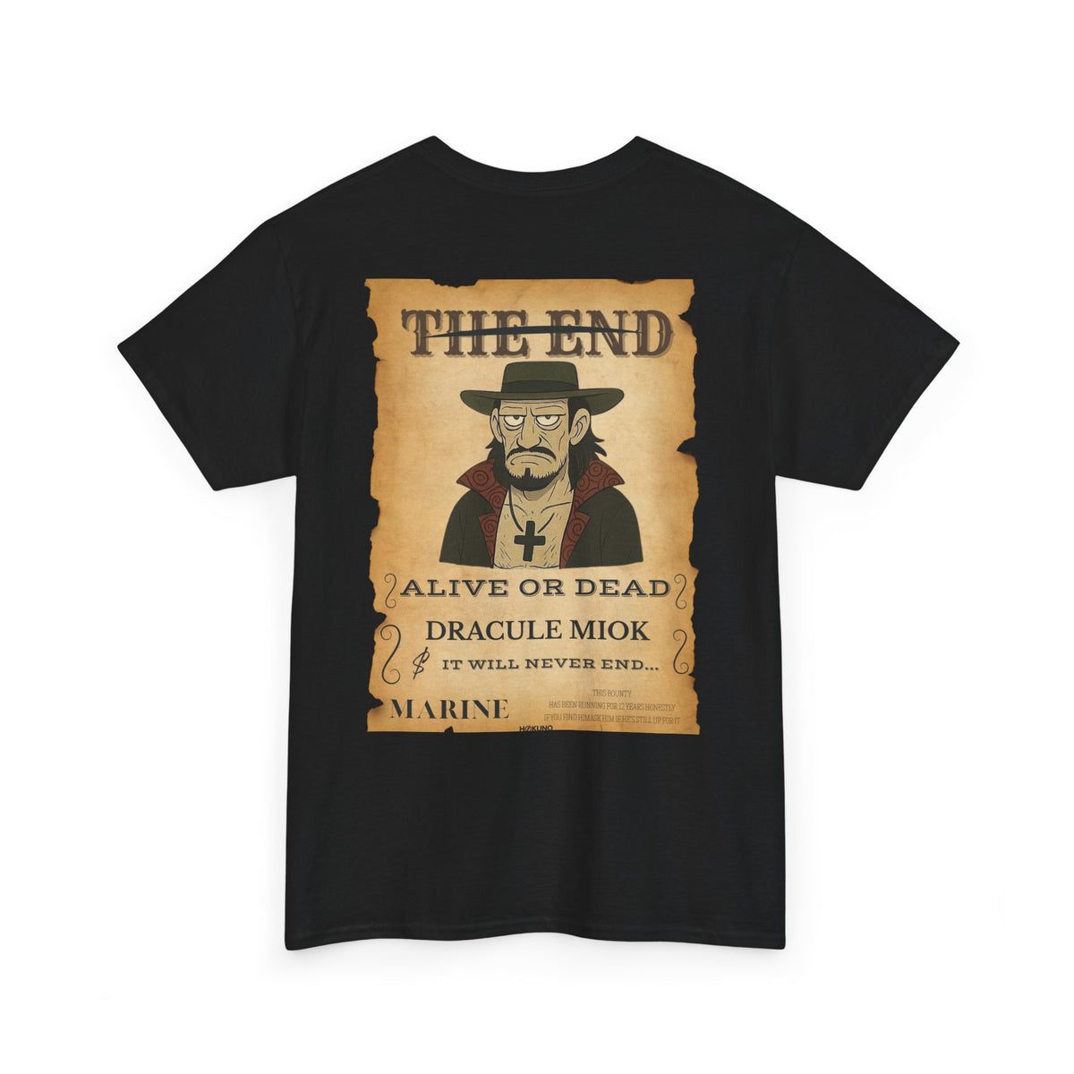 Dracule Miok • Wanted Poster Black Tee — vue 2