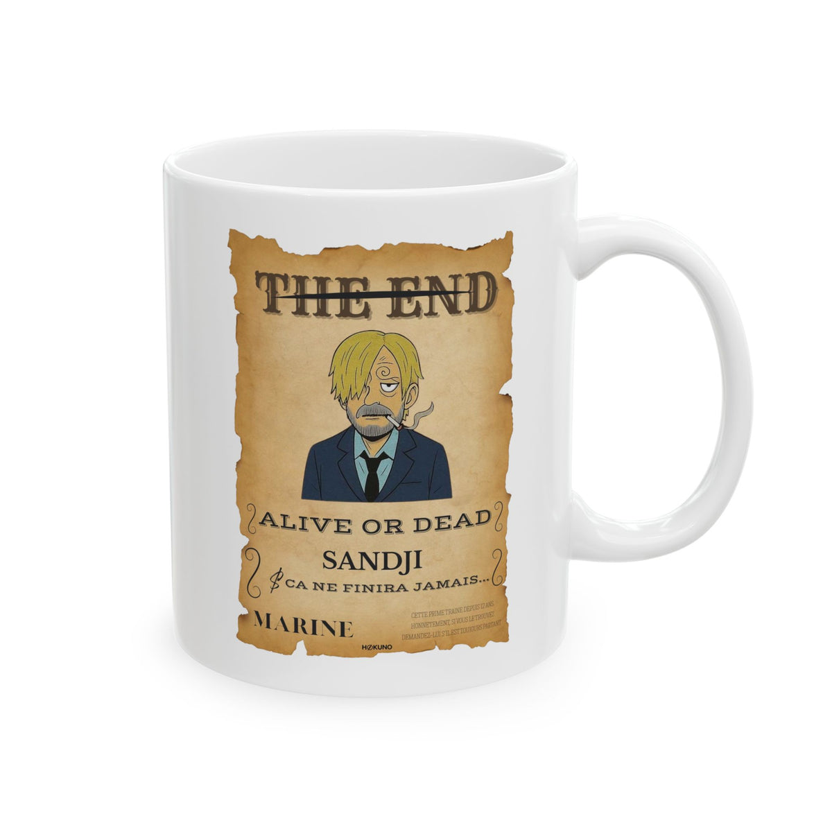 Sandji • Wanted Poster Mug — vue 5
