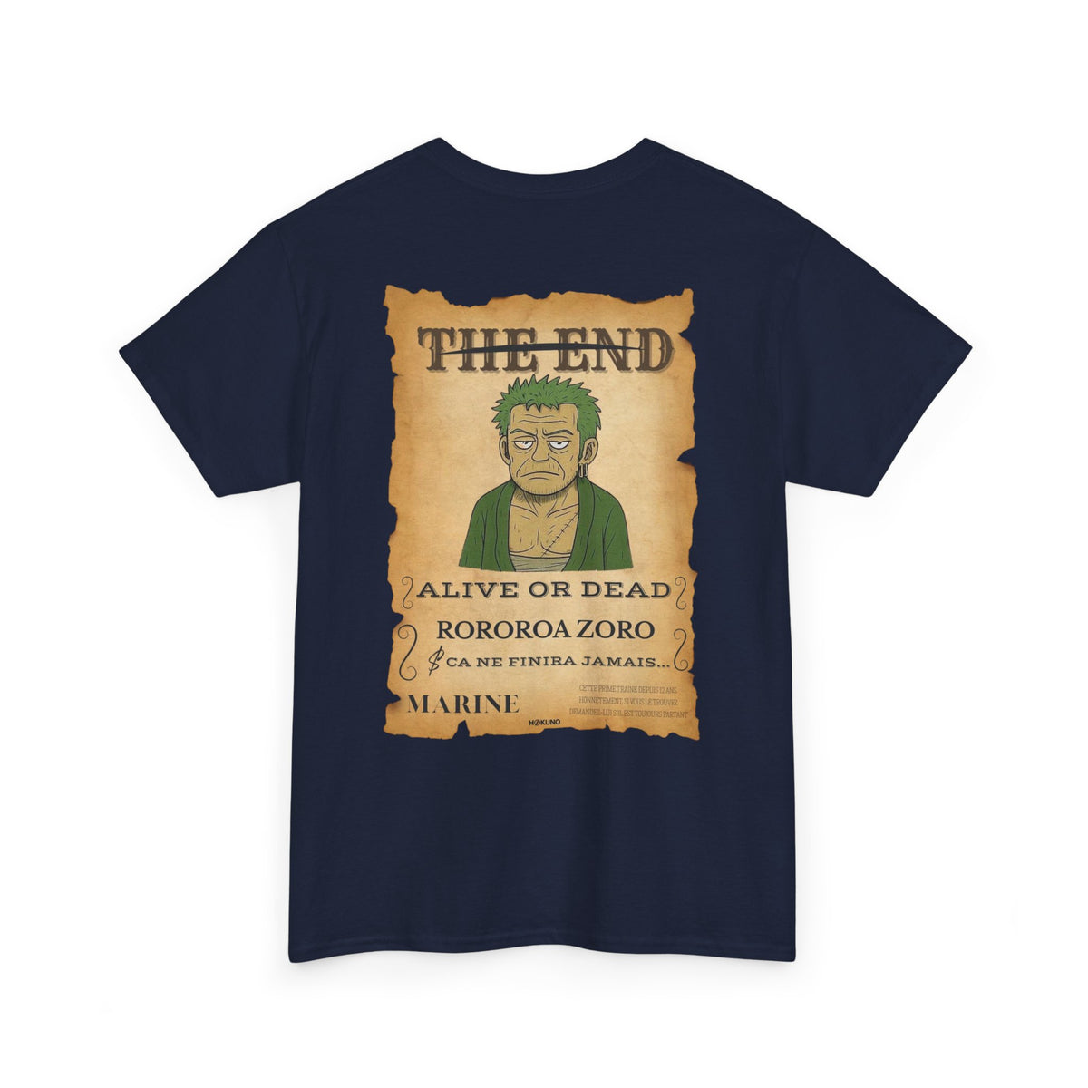 Rororoa Zoro • Wanted Poster Black Tee — vue 5