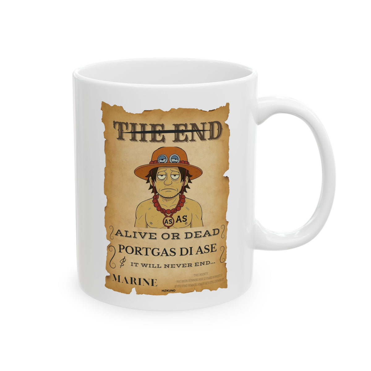 Portgas Di Ase • Wanted Poster Mug — vue 5