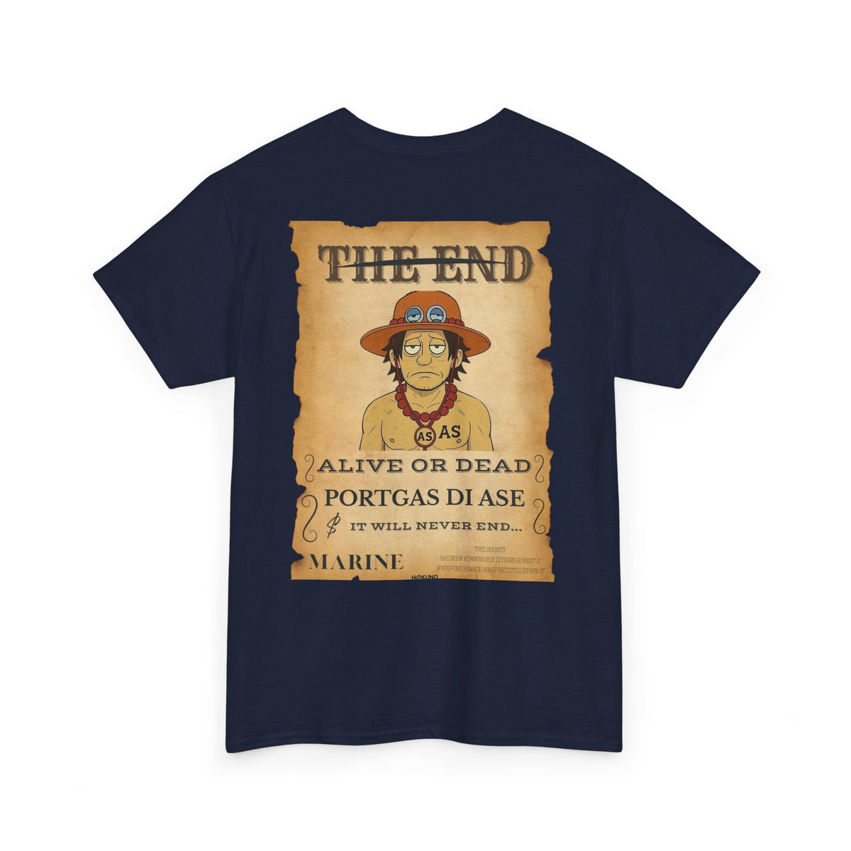Portgas Di Ase • Wanted Poster Black Tee — vue 5