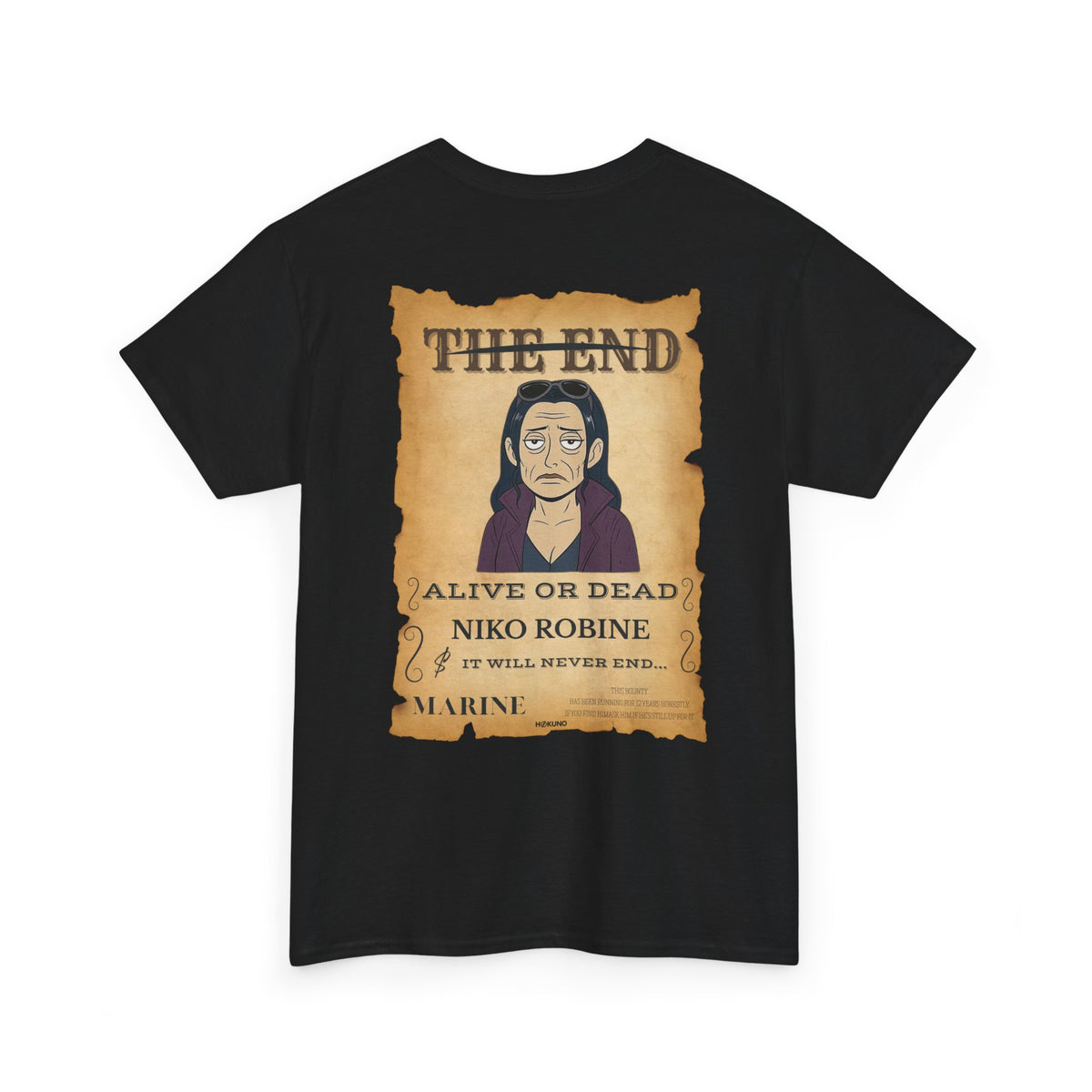 Niko Robine • Wanted Poster Black Tee — vue 2