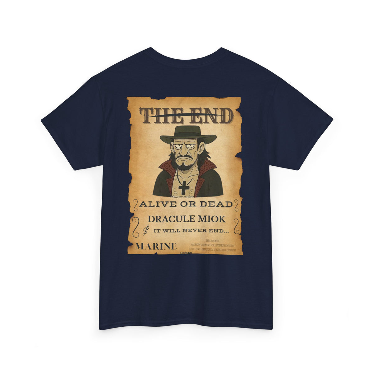 Dracule Miok • Wanted Poster Black Tee — vue 5
