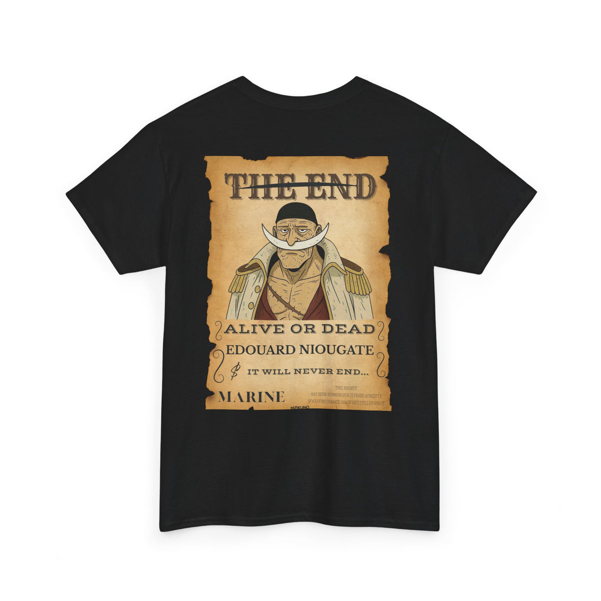 Edouard Niougate • Wanted Poster Black Tee — vue 2