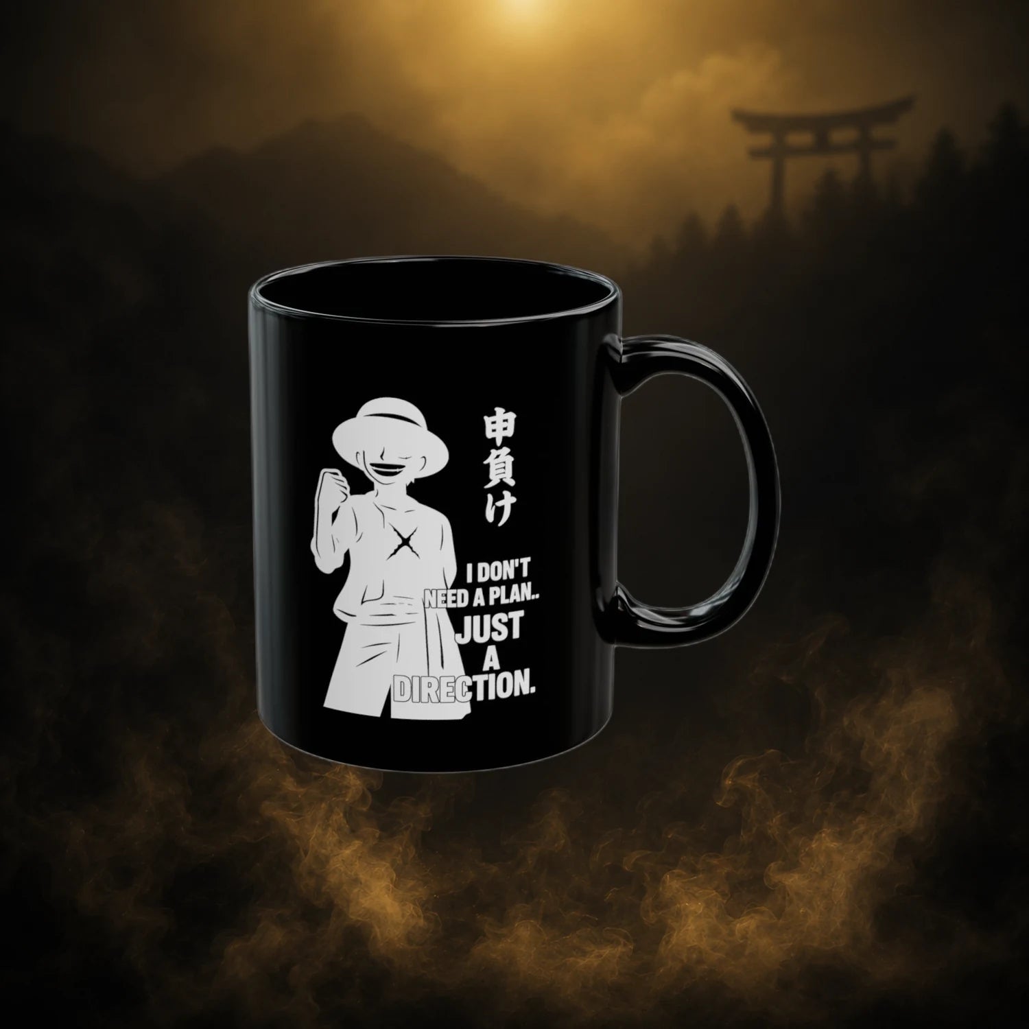 Luffy • Direction Black Mug