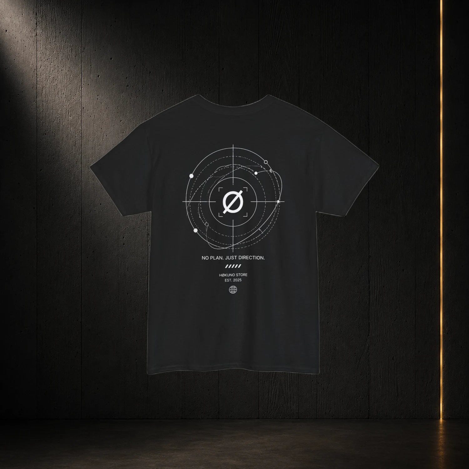 Hokuno Orbite Design Black Tee