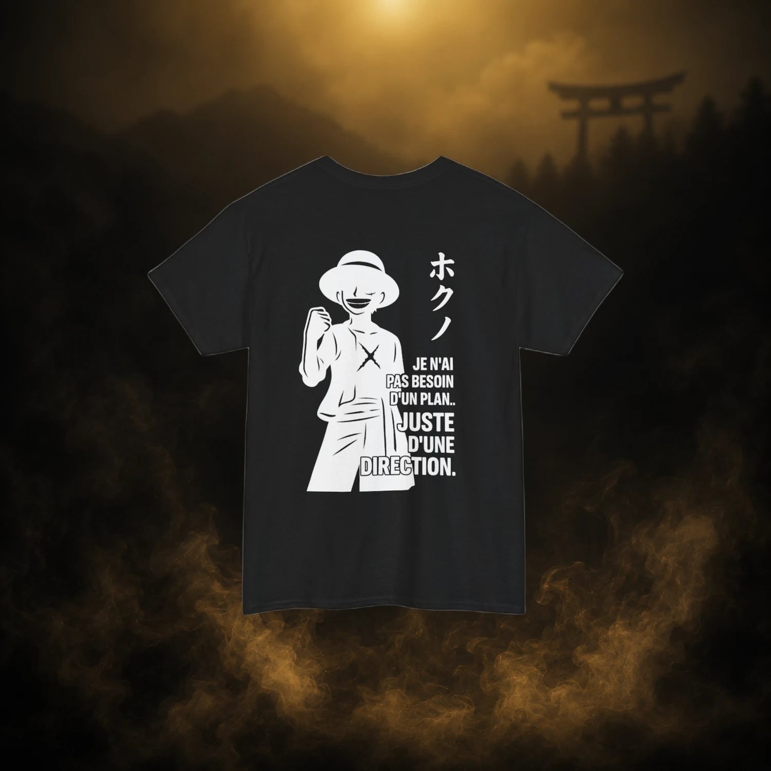 Luffy • Direction Black Tee