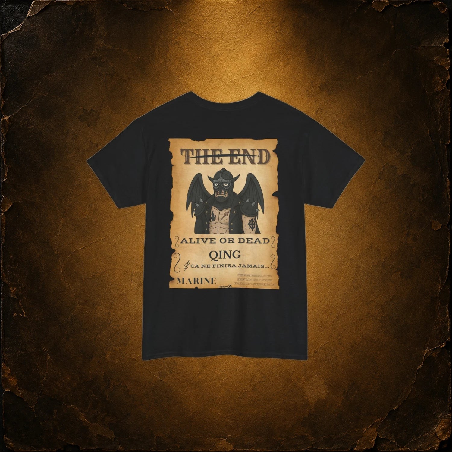 Qing • Wanted Poster Black Tee
