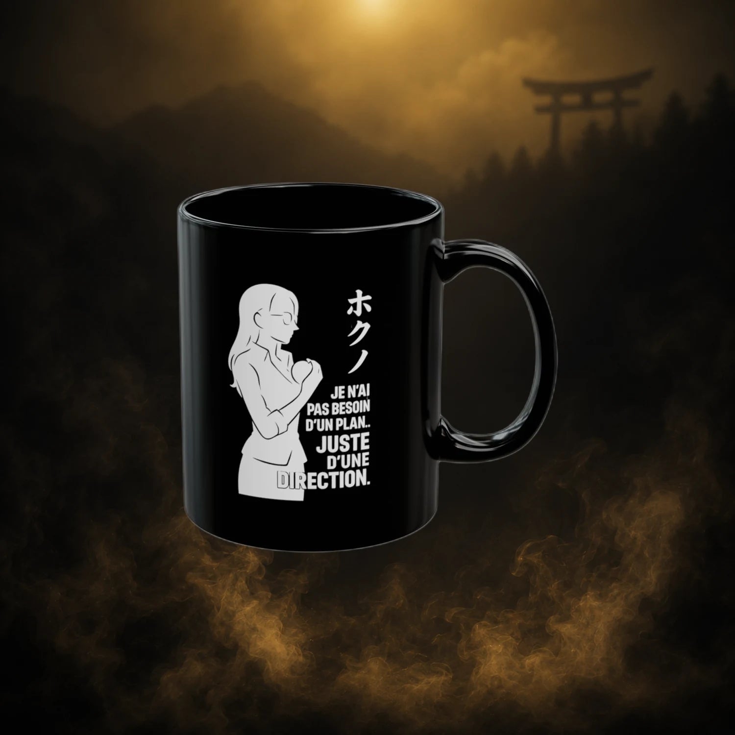 Robin • Direction Black Mug